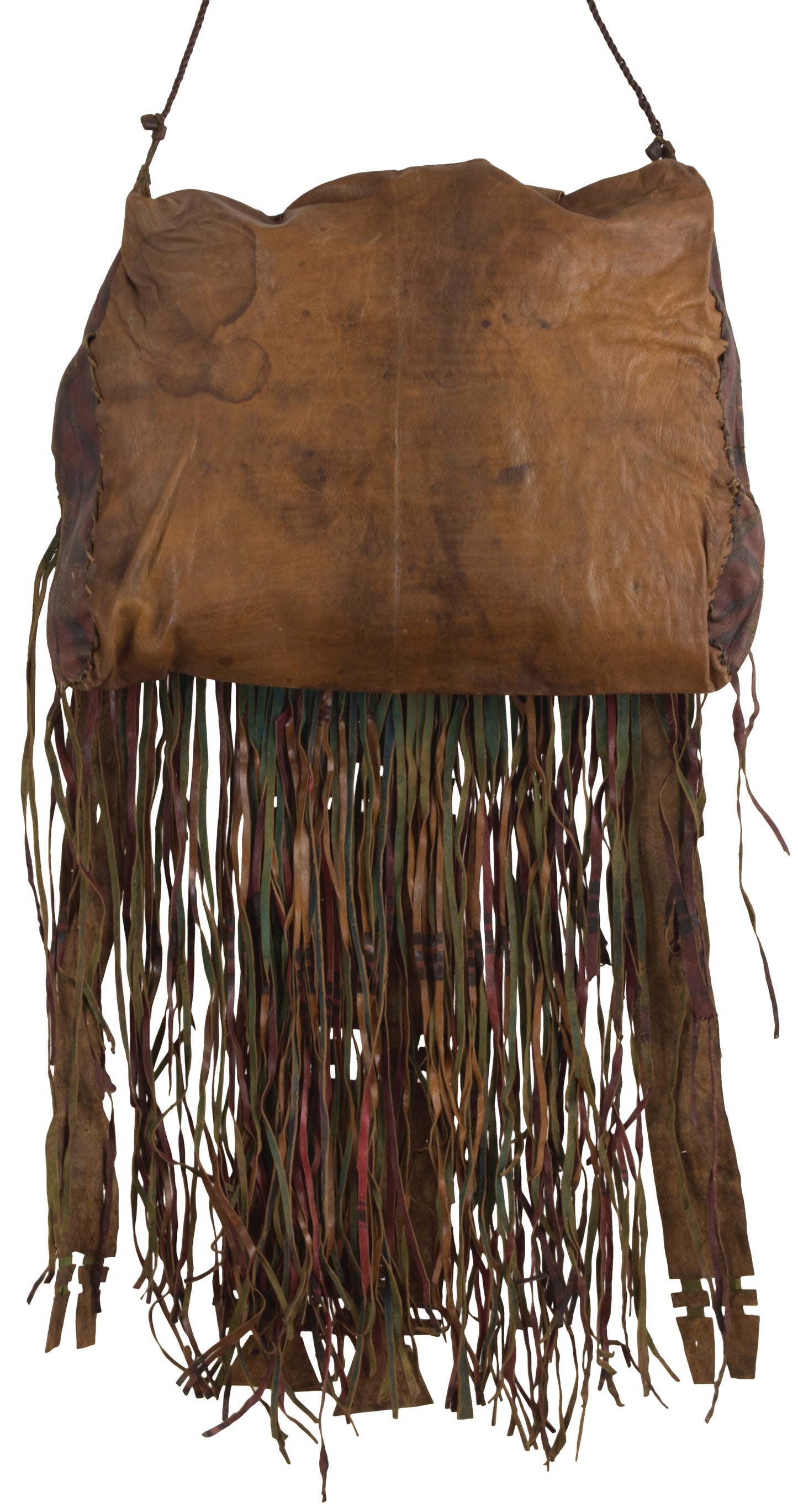 Παλιά αφρικανική δερμάτινη καμηλό τσάντα Tuareg από το Niger Peul Fula art - Tribalgh