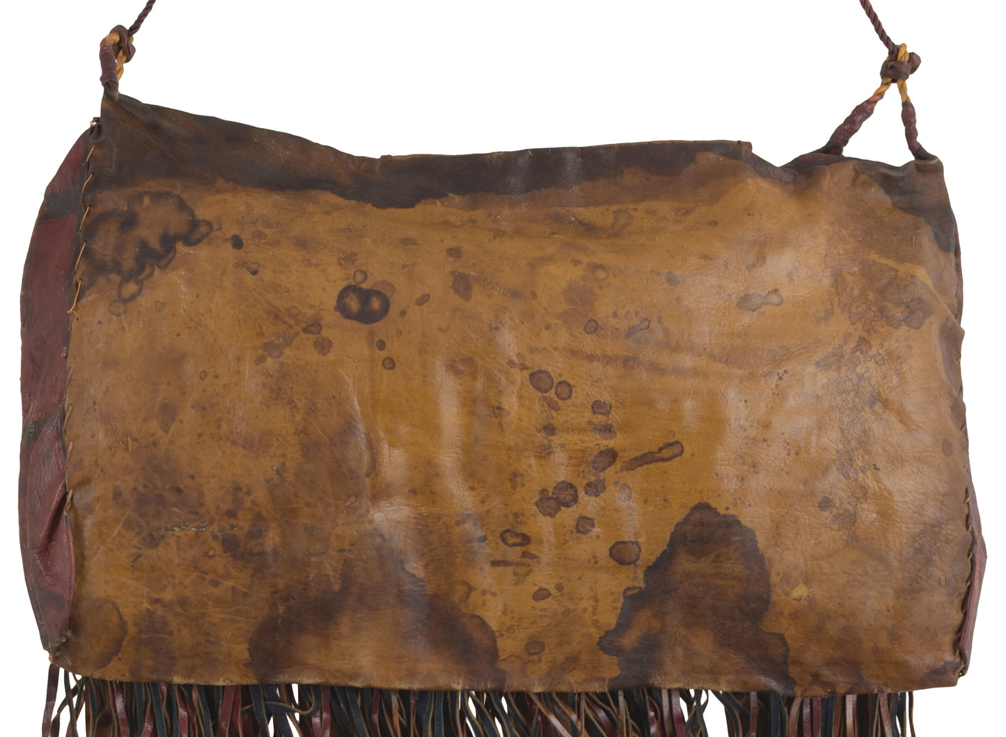 Παλιά αφρικανική δερμάτινη τσάντα καμήλας Τουαρέγκ Niger Nigeria Peul Fula Sahara art - Tribalgh