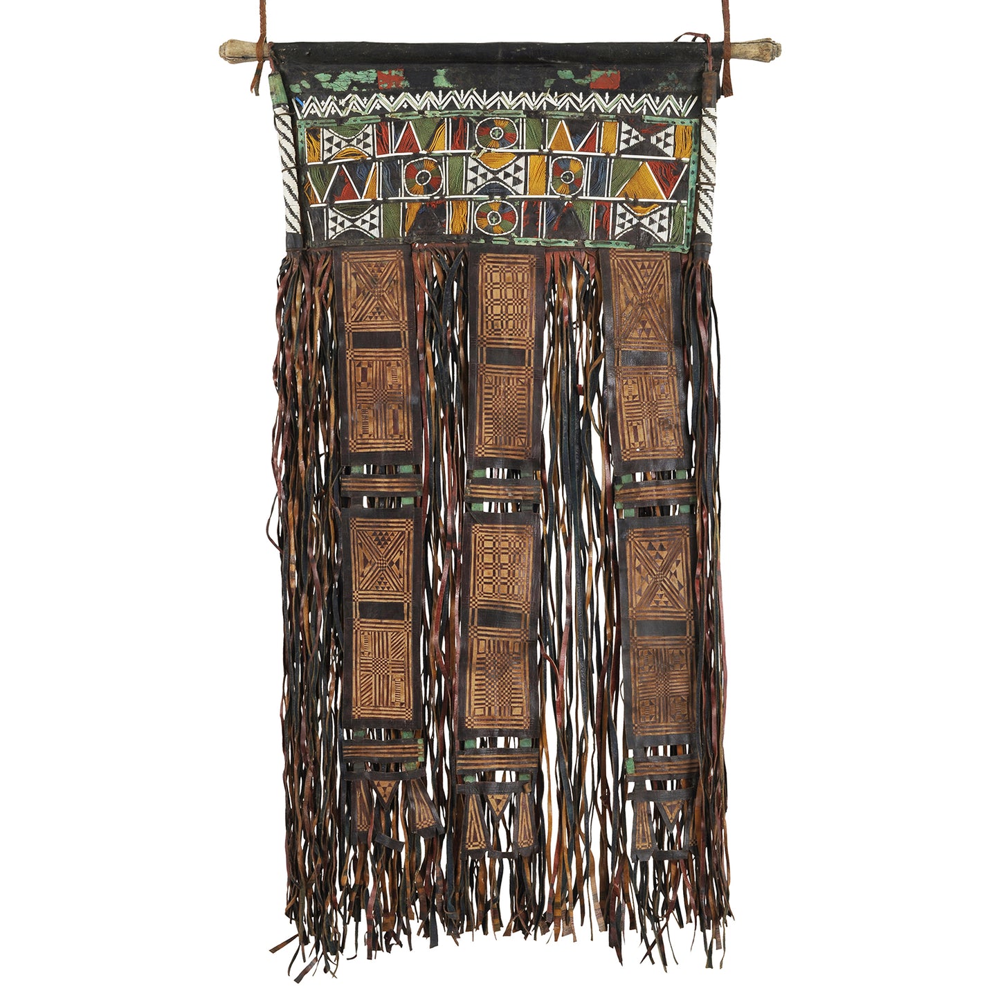 Alte afrikanische Tuareg-Lederzeltverkleidung Mali Niger Sahara Wüste - Tribalgh