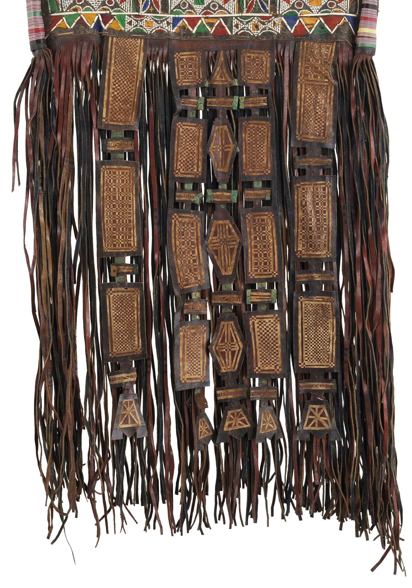 Alte afrikanische Tuareg-Lederzeltverkleidung Niger Sahara - Tribalgh