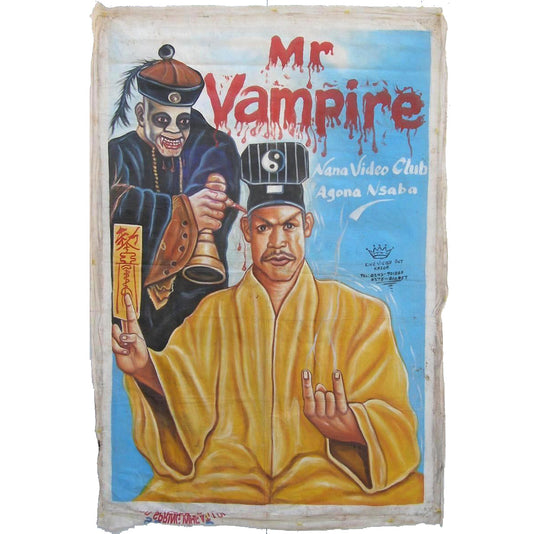 Гана Плакаты с фильмами MR VAMPIRE ручная роспись африканских настенных картин SD-14658