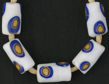 Afrikanische Handelsperlen antike Millefiori Venezianisches Glas Murano-Mosaik - Tribalgh