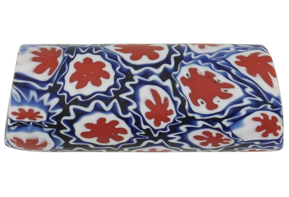 African trade bead antique millefiori Venetian glass Murano mosaic - Tribalgh