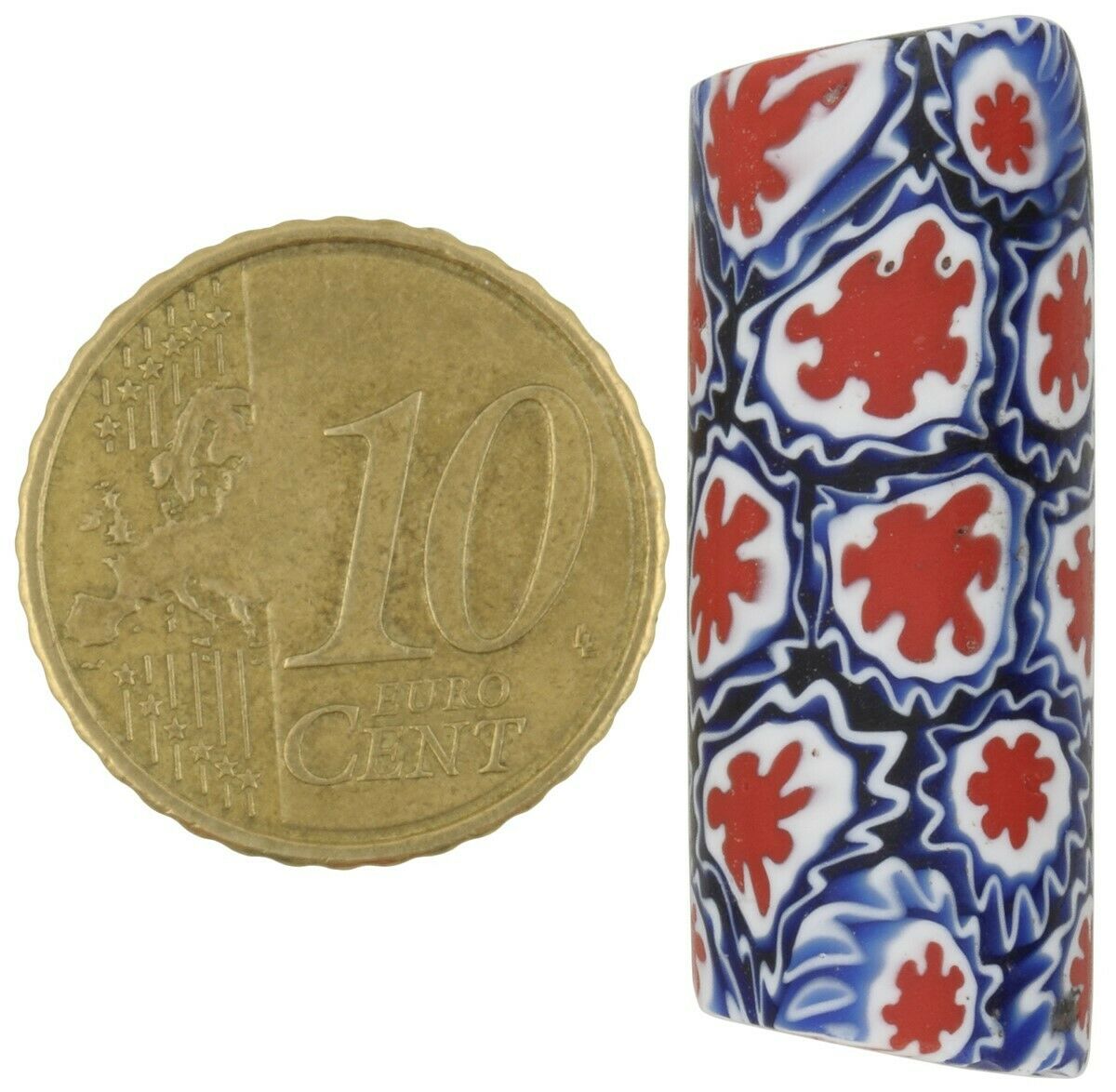 African trade bead antique millefiori Venetian glass Murano mosaic - Tribalgh