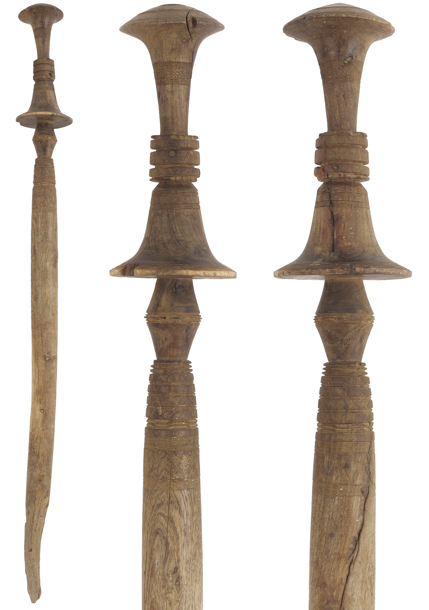 Tuareg wooden tent post pole African authentic Art old Sahara nomad Niger Mali - Tribalgh