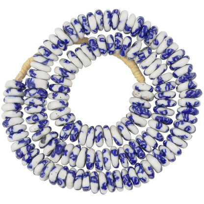 Recycled seed beads Krobo disks handmade Ghana jewelry African