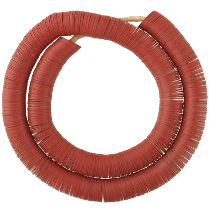Old Czech Bohemian Beads Heishi Vulcanic Vulcanite African Trade Red Disks