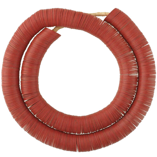 Old Czech Bohemian beads heishi vulcanic vulcanite African trade red disks - Tribalgh