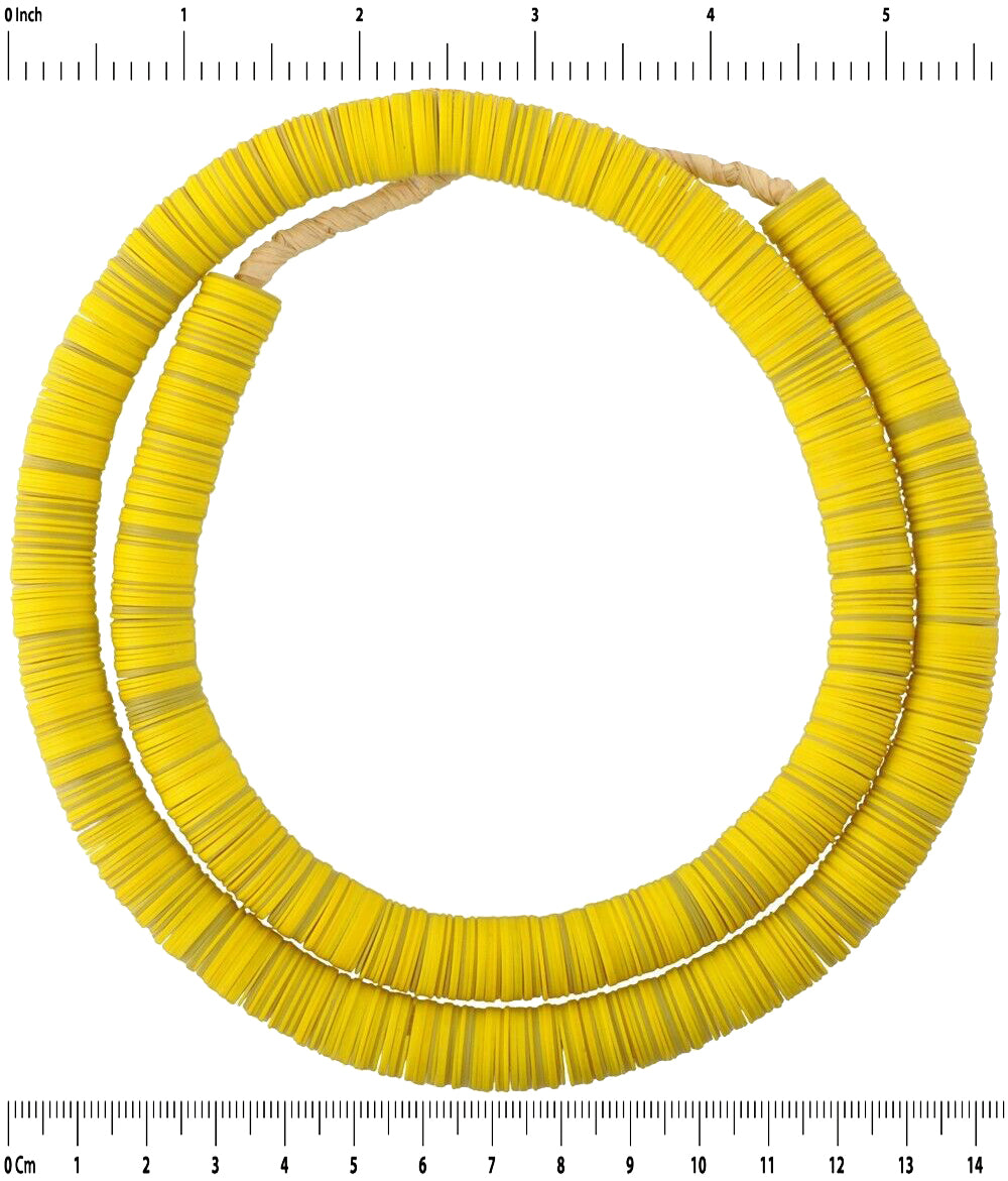 African trade Old beads vulcanic vulcanite heishi Czech Bohemian spacers disks - Tribalgh