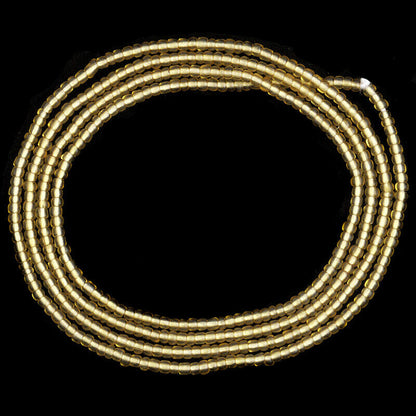 Antiguo comercio de vidrio veneciano perlas diminutas perlas translúcidas Ghana África Occidental - Tribalgh