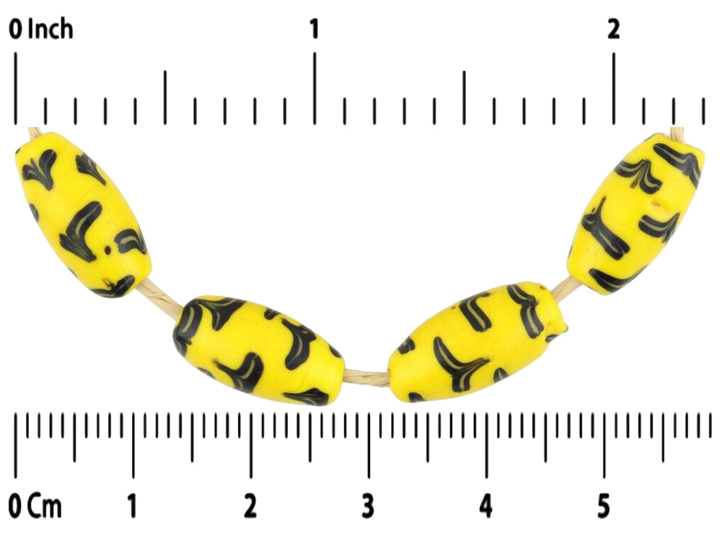 Antique Fancy Venetian Lampwork African Trade Beads, 14Mm Wound Glass - alternate view