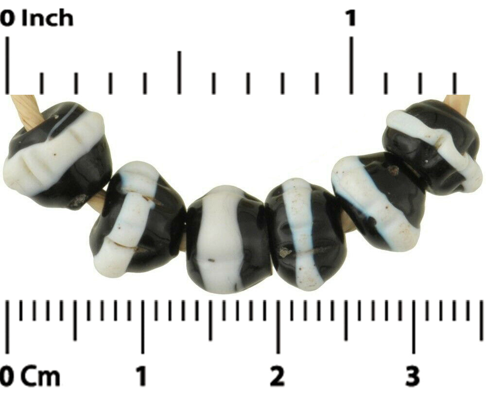 Ghanaian Glass Bead - Large - Black