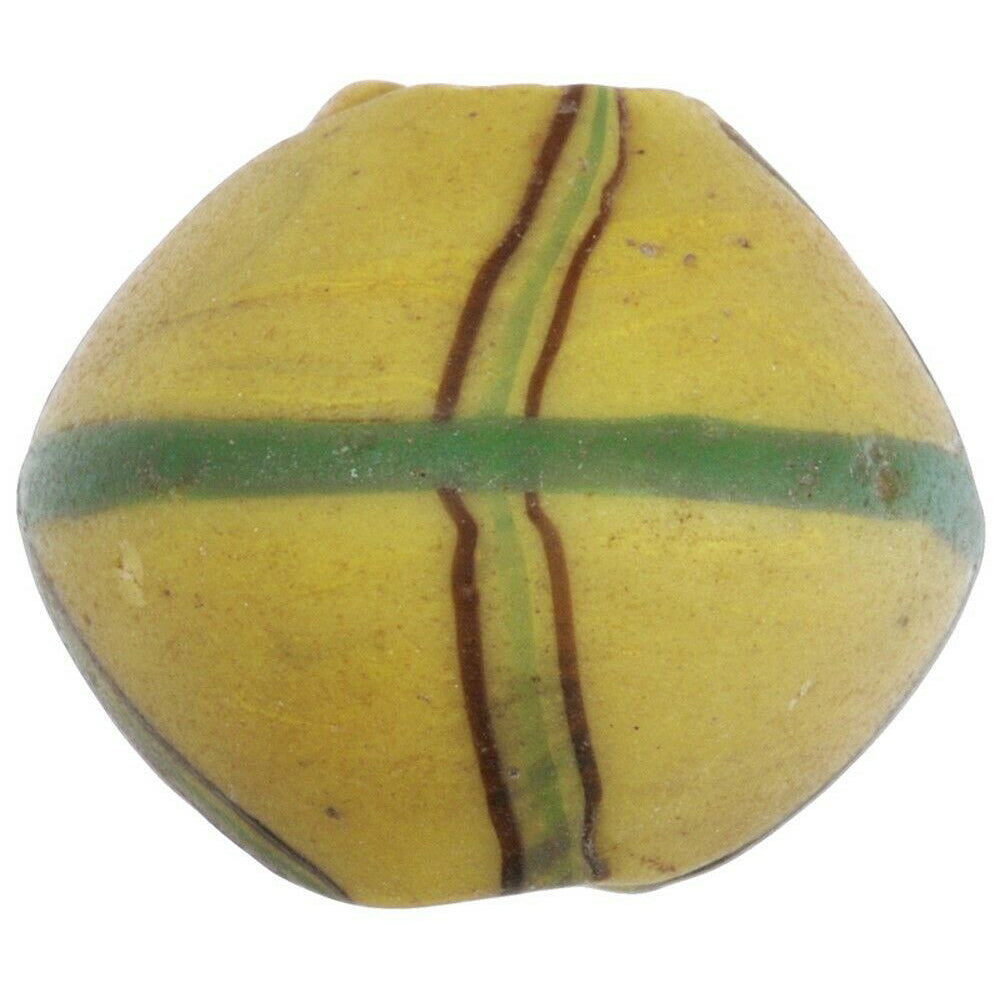 Old African trade bead antique King Venetian glass bead large bicone lampwork - Tribalgh