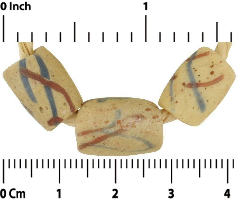 Антикварные стеклянные бусины из пудры Akoso, старые африканские бусины Кробо, Гана, торговля аутентичными - Tribalgh