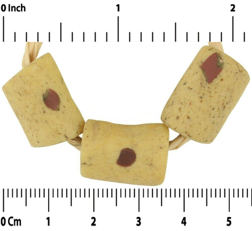 Старинные бусины из порошкового стекла Akoso, старые африканские племенные украшения ручной работы - Tribalgh