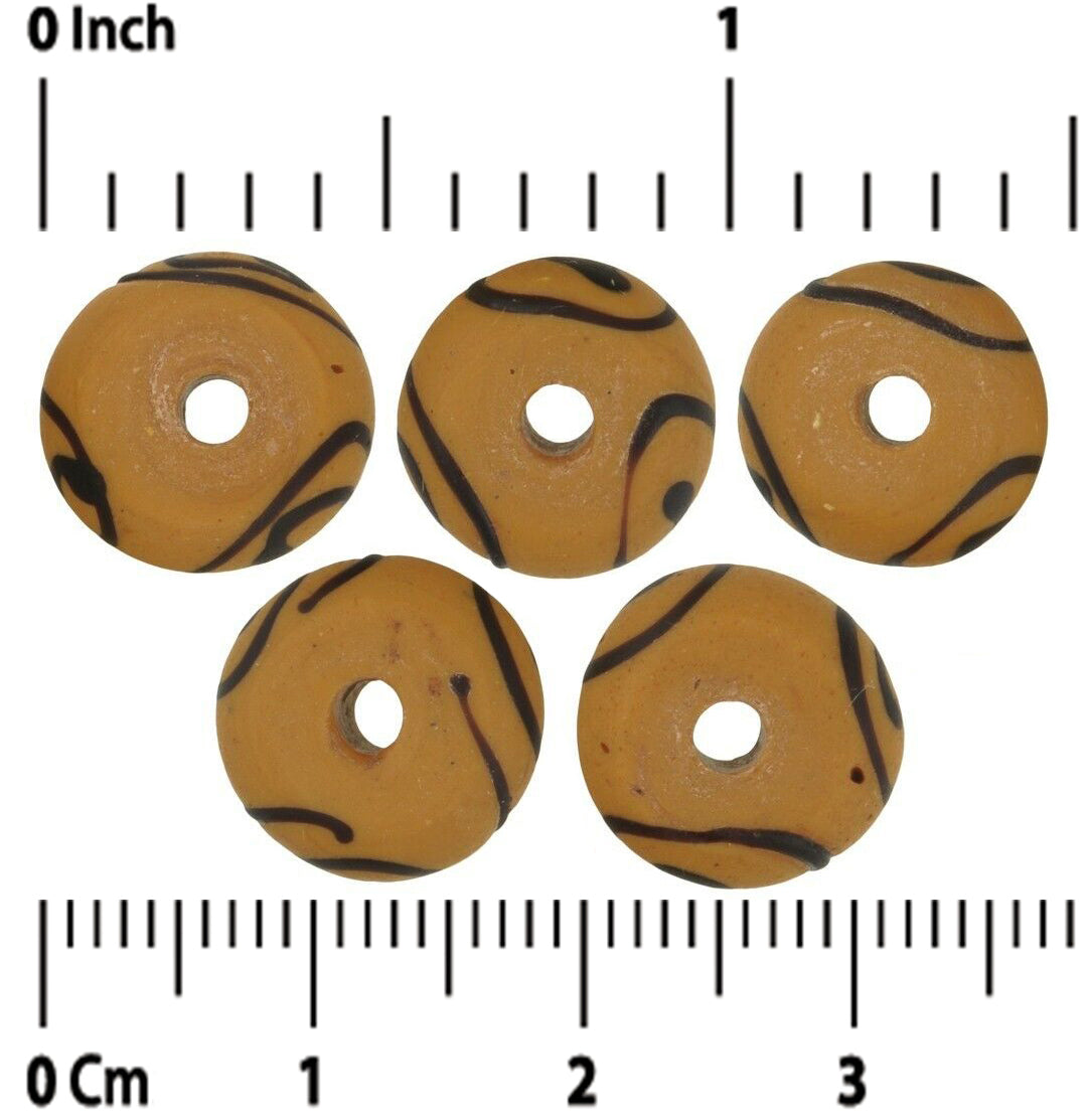 Старинные венецианские стеклянные бусины, лэмпворк, дзен-диски, распорки, африканская торговля - Tribalgh
