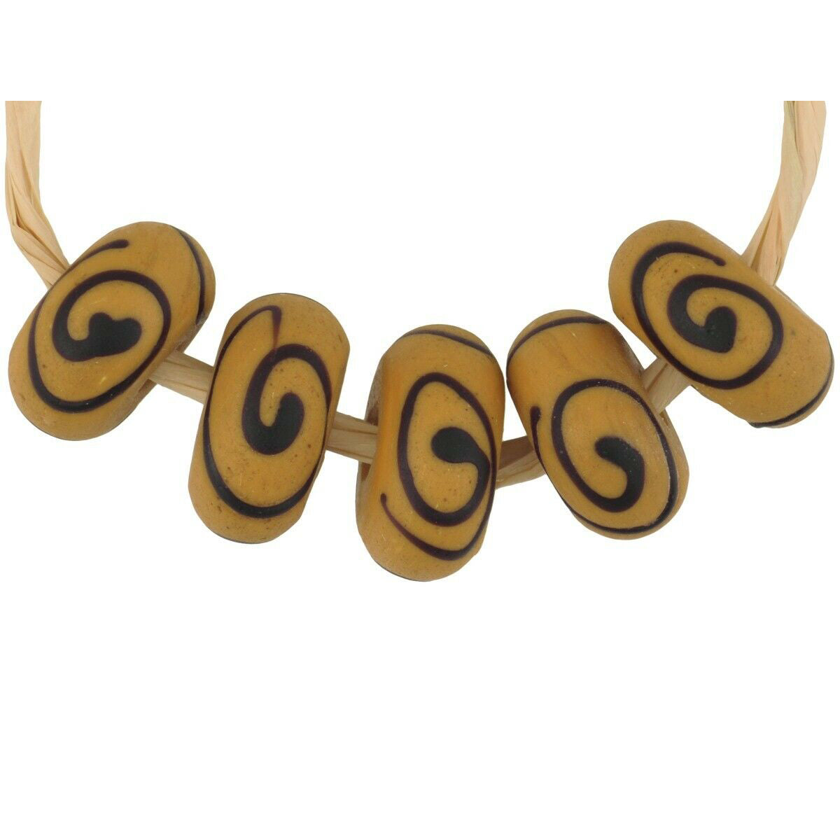 Antique Venetian glass beads lampwork Zen disks spacers African trade - Tribalgh