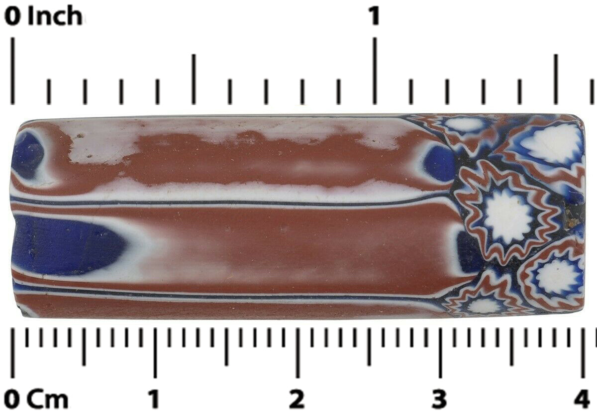 Rare African trade bead antique millefiori Venetian glass mosaic - Tribalgh