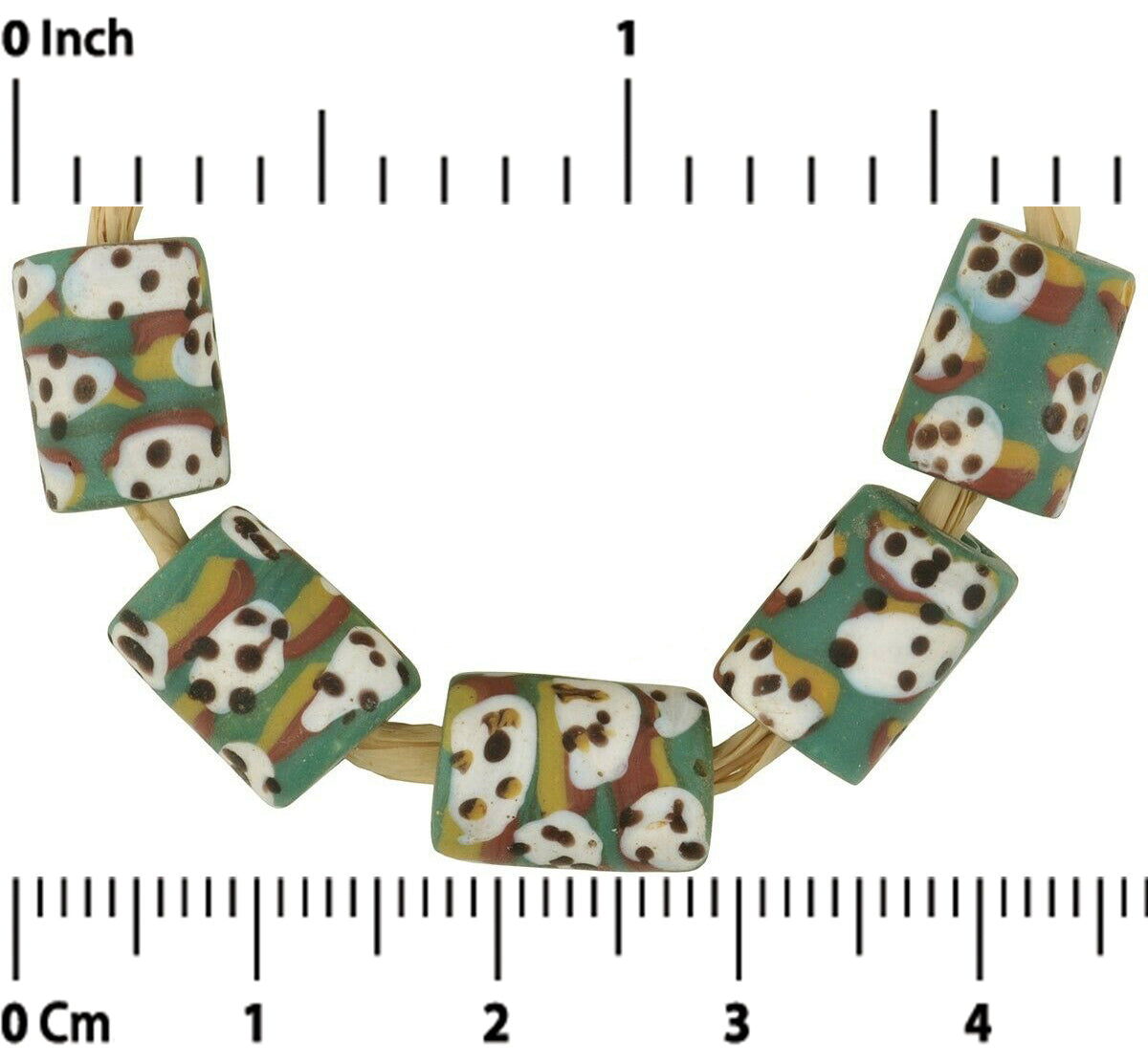 Африканские антикварные бусы из венецианского стекла Необычный лэмпворк - Tribalgh