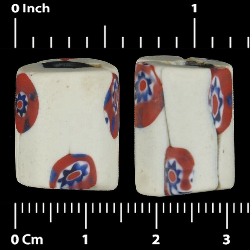 Африканские торговые бусы антикварные миллефиори мозаика из венецианского стекла из муранского стекла - Tribalgh