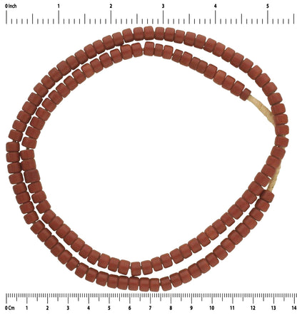 Африканские торговые бусины старинные чешские чешские стеклянные бусины из керамических нитей ожерелье Гана - Tribalgh