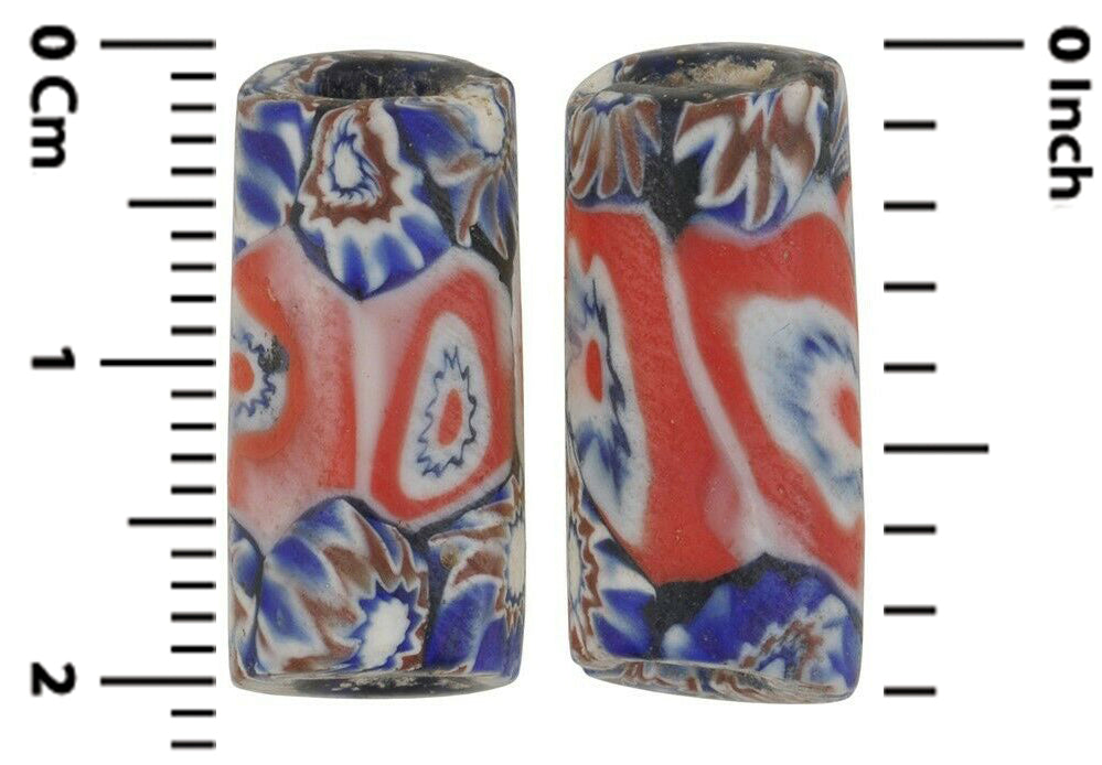 African trade beads antique millefiori Venetian glass rare Murano - Tribalgh