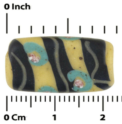Antique African trade bead tabular Venetian glass lampwork - Tribalgh