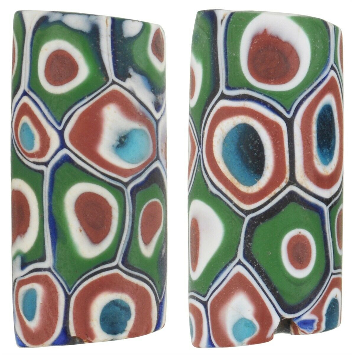 African Trade Beads Antique Millefiori Venetian Murano Glass