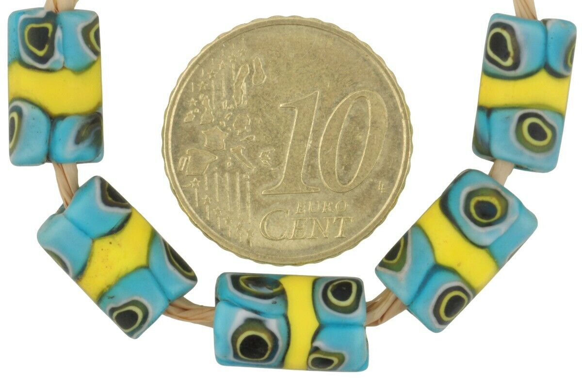 African trade beads millefiori Venetian mosaic glass - Tribalgh