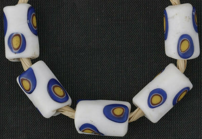 African trade beads antique millefiori Venetian glass Murano mosaic - Tribalgh