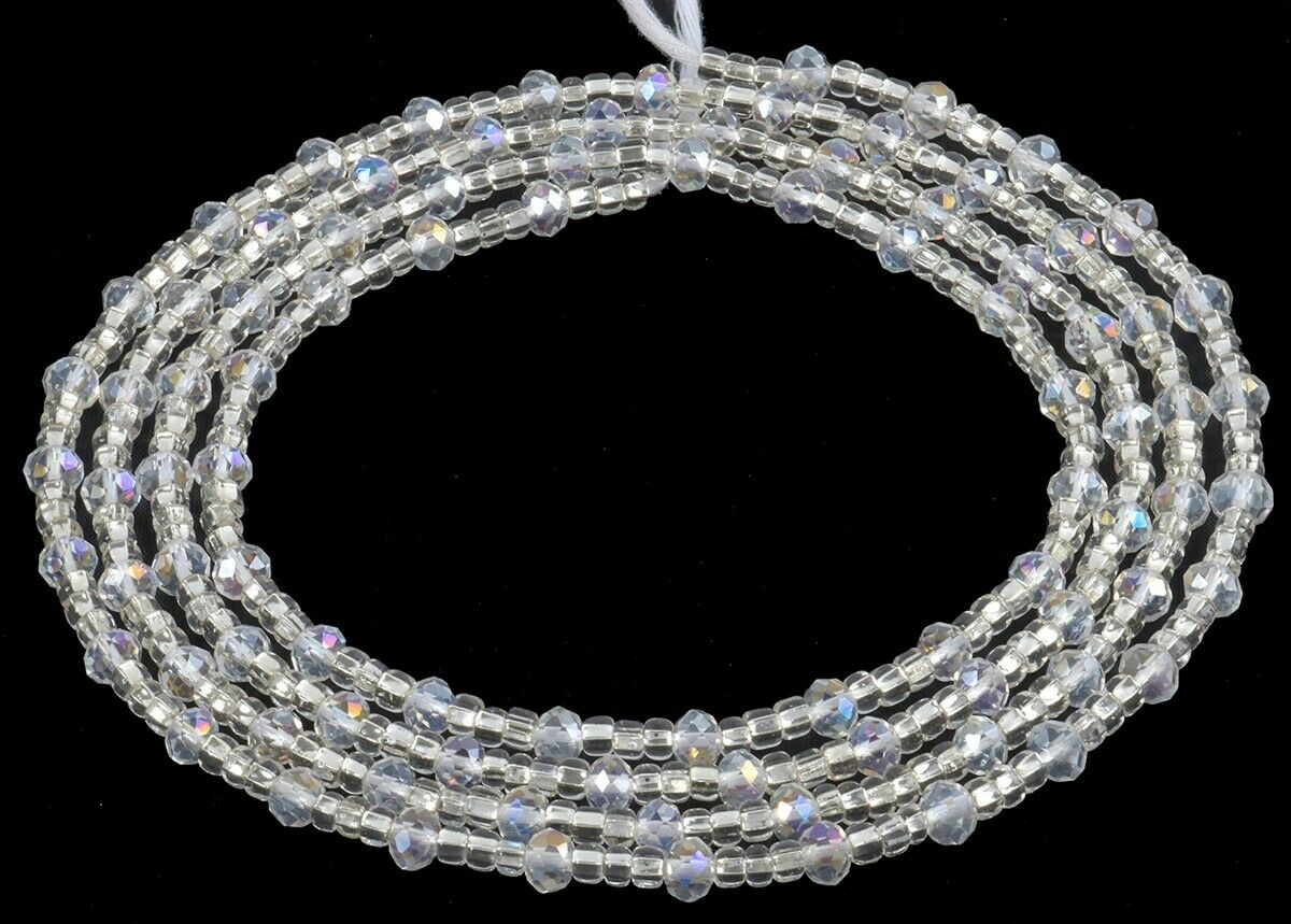 Ghana Waist Beads Αφρικανικό χειροποίητο κόσμημα σώματος με αλυσίδα για έλεγχο βάρους - Tribalgh