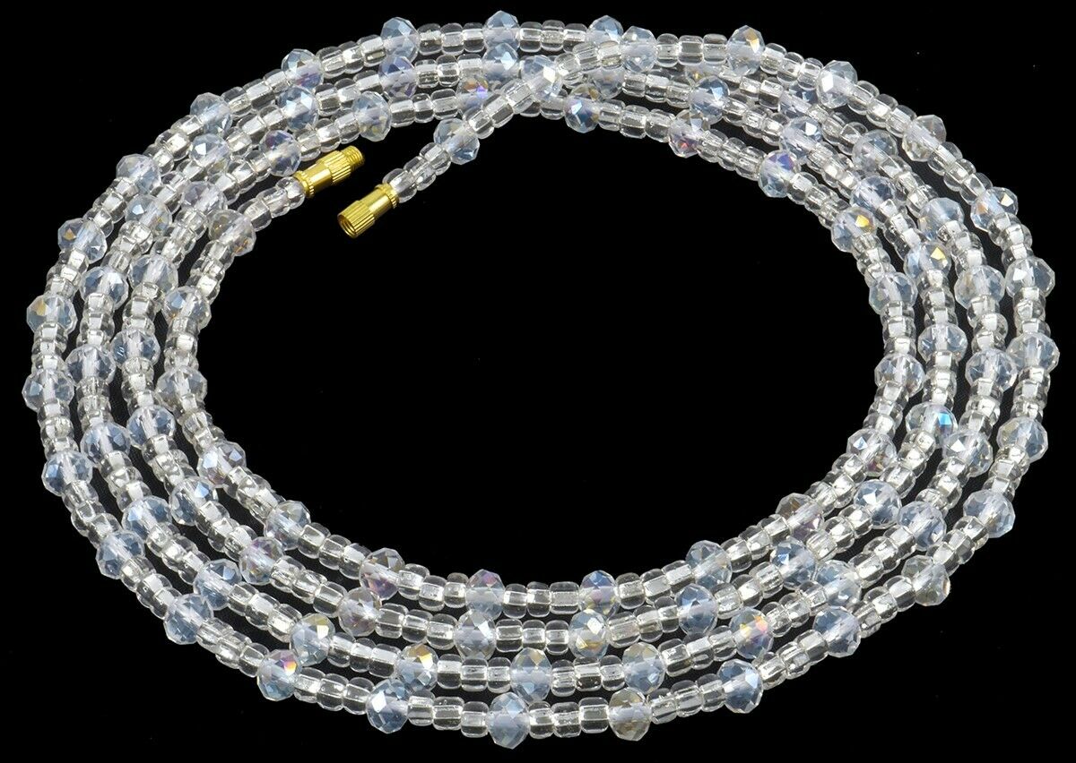 Ghana Waist Beads Αφρικανικό χειροποίητο κόσμημα σώματος με αλυσίδα για έλεγχο βάρους - Tribalgh