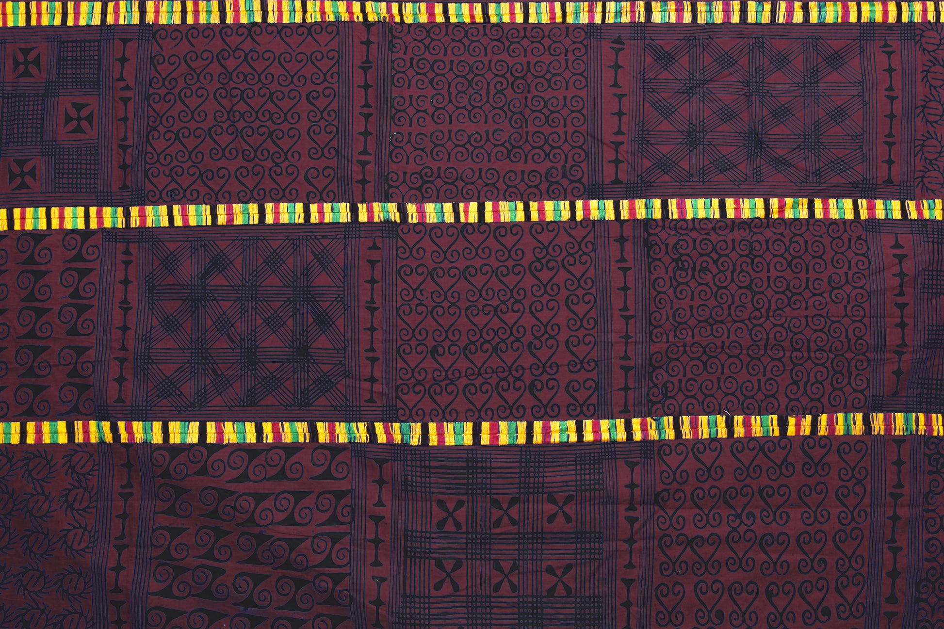 Adinkra Sankofa Symbol African Cloth Ghana hand stamped 2 - Tribalgh