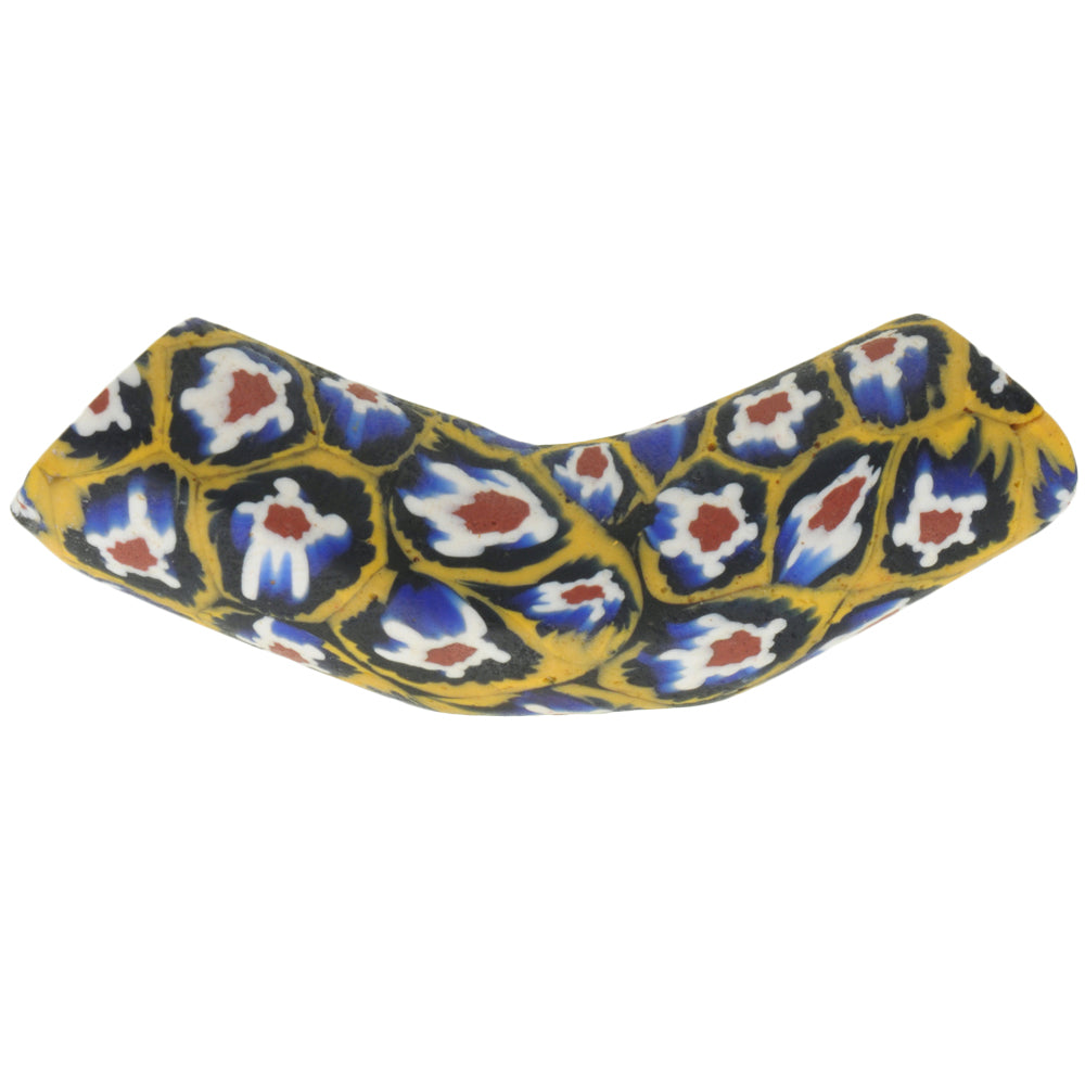 Schöne alte Elbow Millefiori venezianische Mosaik Glasperle afrikanischen Handel SB-29534