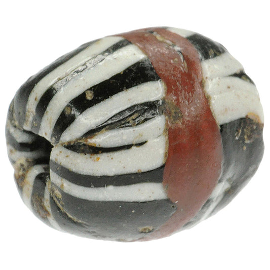 Antique Islamic Banded folded glass trade Bead 1200 AD SB-22642