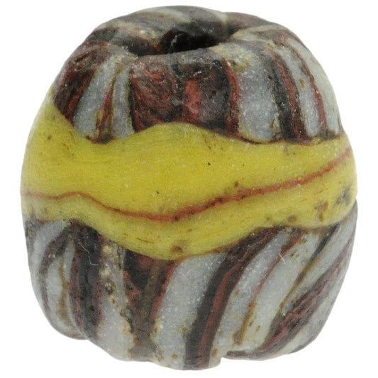 Antique Islamic Banded folded glass trade Bead 1200 AD SB-22793