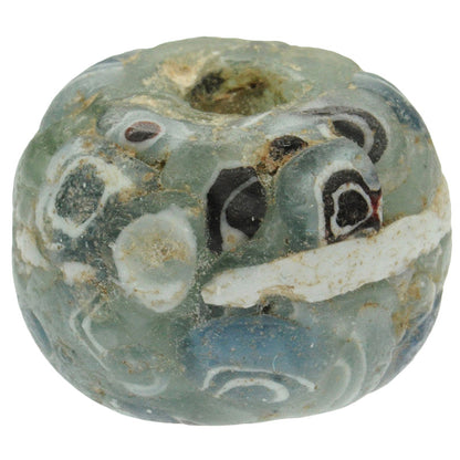 Antique Islamic banded Mosaic glass trade Bead 1200 AD SB-22651