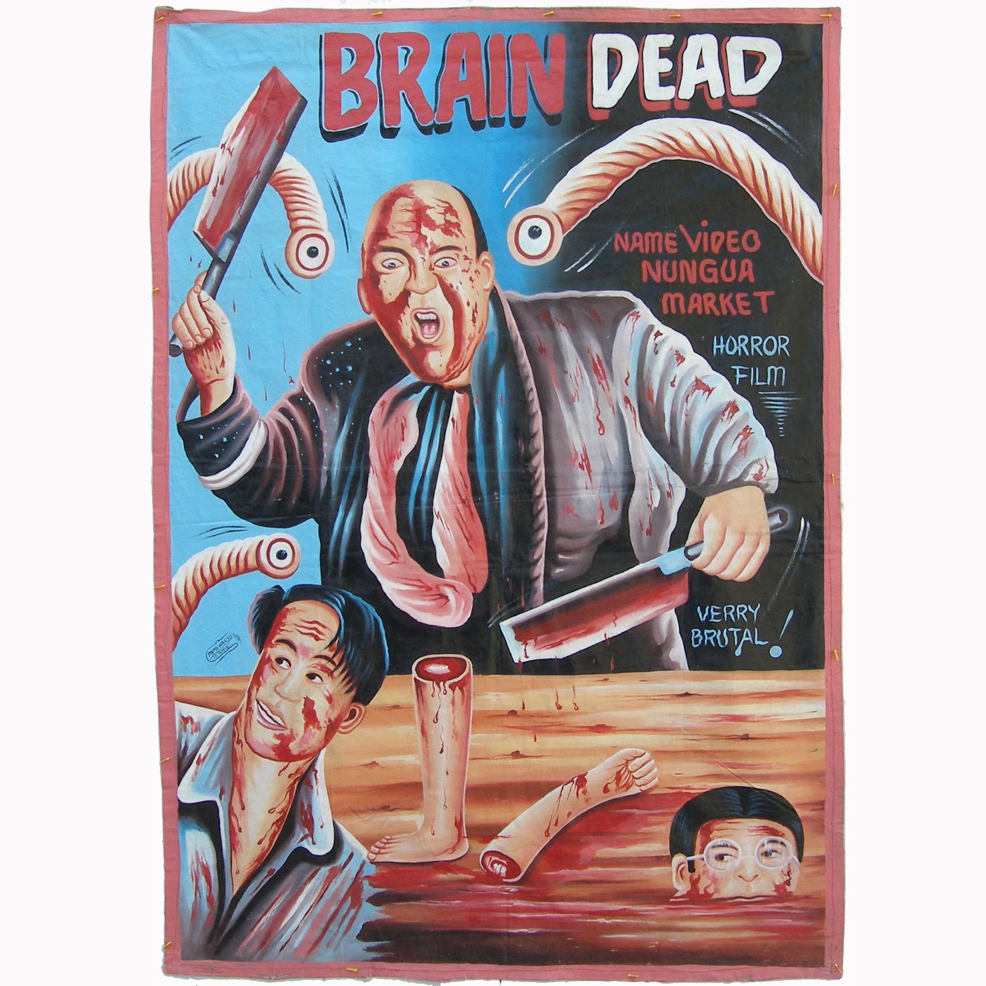 Ghana Movie Posters BRAINDEAD hand painting African Art - Tribalgh