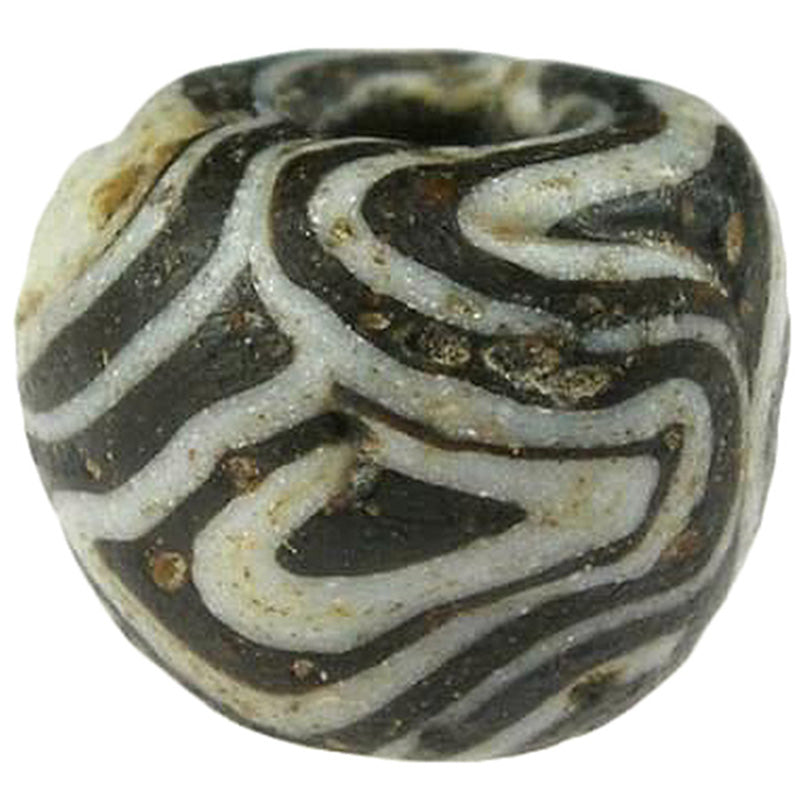 Antique Islamic folded glass trade Bead 1200 AD SB-18917