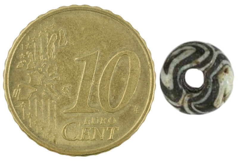Antike islamische Faltglas-Handelsperle 1200 n. Chr. SB-18917
