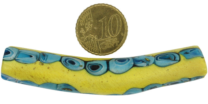 Riesige Elbow Millefiori venezianische Mosaik Glas Trade Bead SB-22507