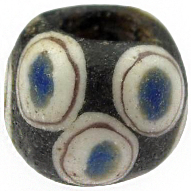 Seltene antike islamische Glashandelsperle um 1200 n. Chr. SB-17995