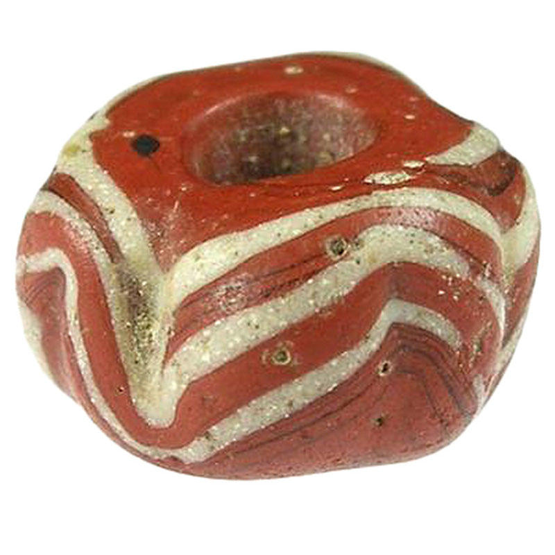 Seltene antike islamische Glashandelsperle 1200 n. Chr. SB-17618