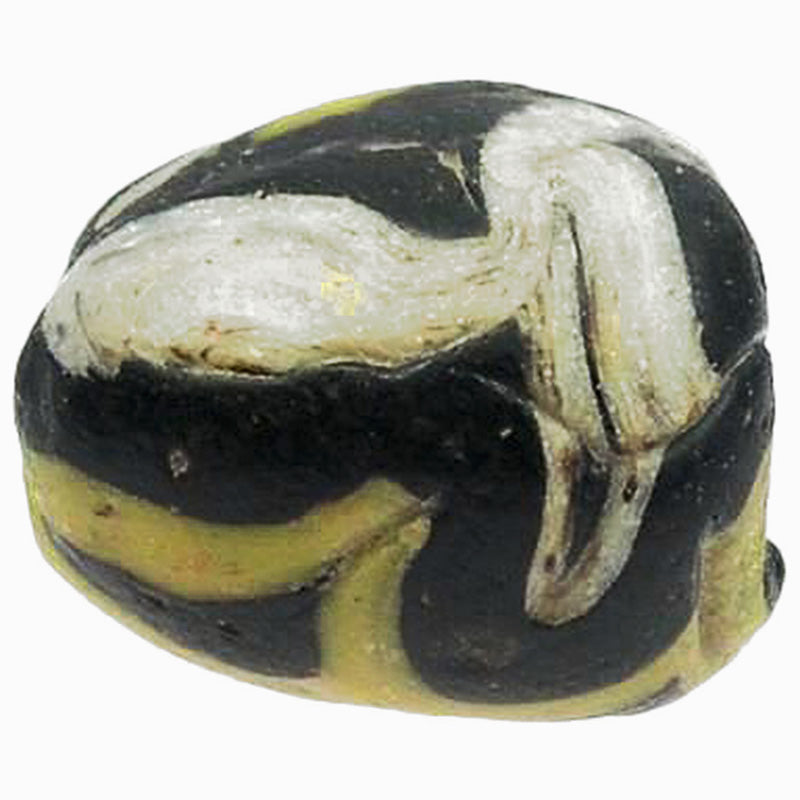 Antike islamische Handelsperle aus gefaltetem Glas 1200 n. Chr. SB-17371