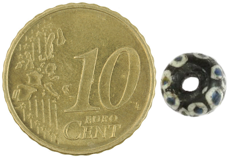 Seltene antike islamische Brillenglas-Handelsperle 1200 n. Chr. SB-18619