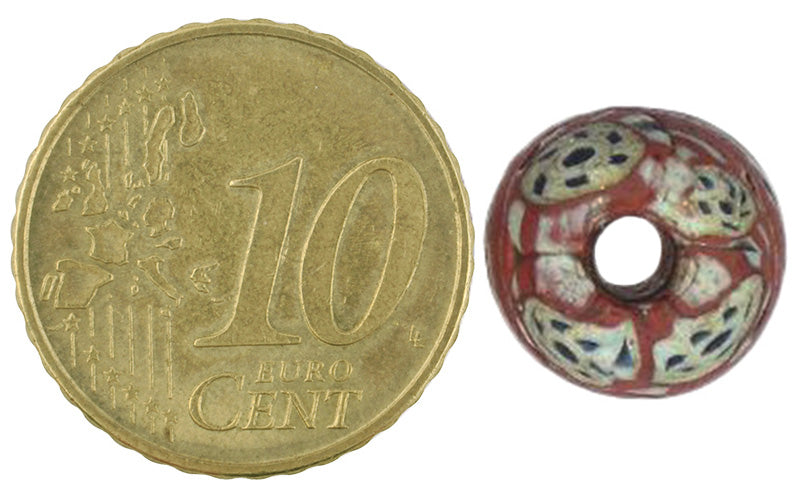 Antikes islamisches Perlen-Fustat-Mosaikglas 1200 n. Chr. Afrikanischer Handel SB-15981
