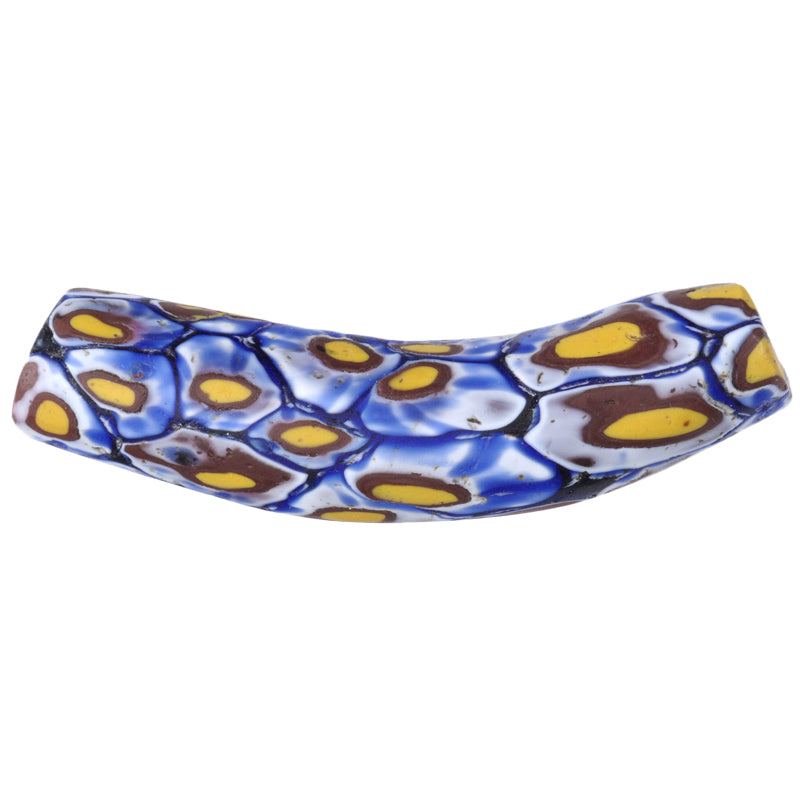 Schöne alte große Ellenbogen Millefiori venezianische Mosaik Glasperle afrikanischen Handel SB-25606
