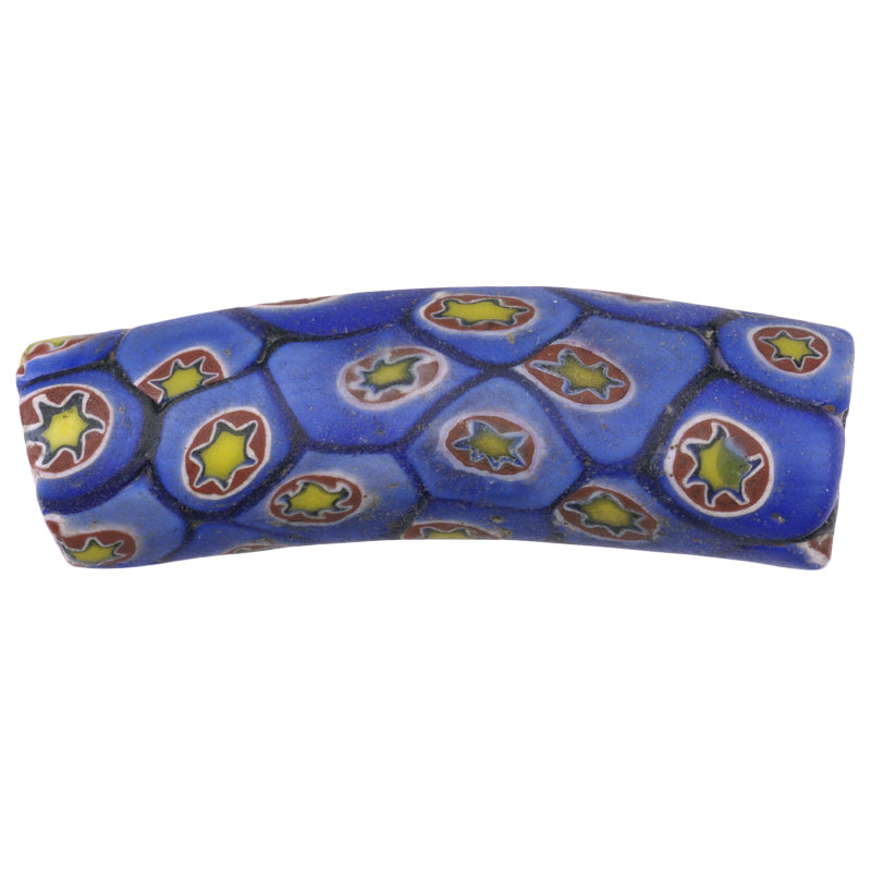 Schöne alte große Ellenbogen Millefiori venezianische Mosaik Glasperle afrikanischen Handel SB-25642