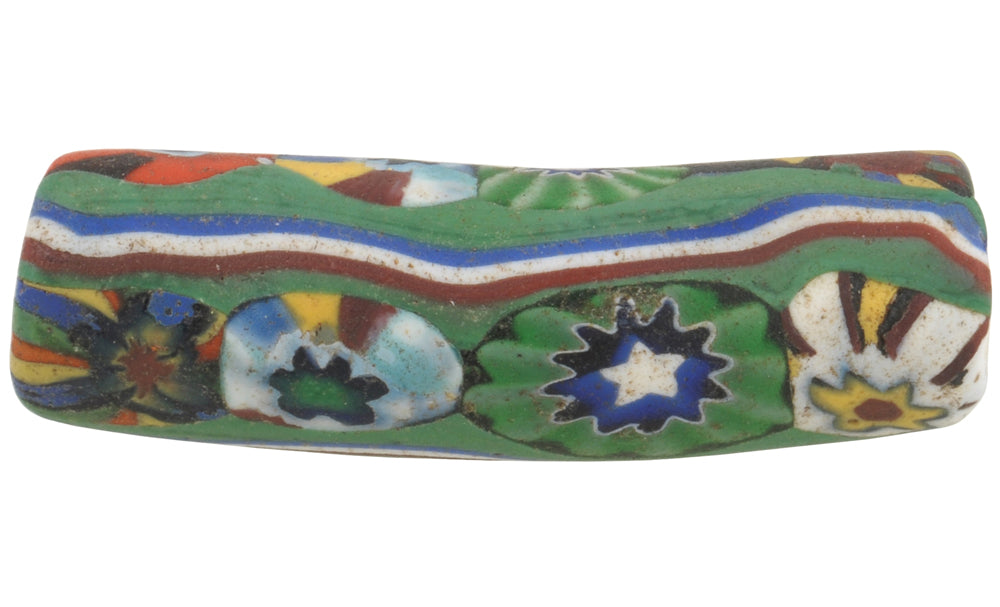 Seltener afrikanischer Handelsperlenbogen altes Millefiori Venezianisches Glasperlen-Murano-Mosaik SB-37141
