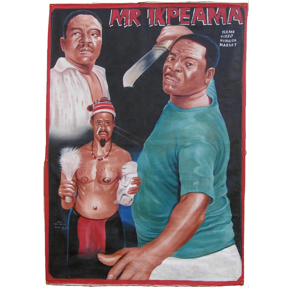 Ghana Filmplakate MR IKPEAMA handgemalte afrikanische Kunst SD-13829